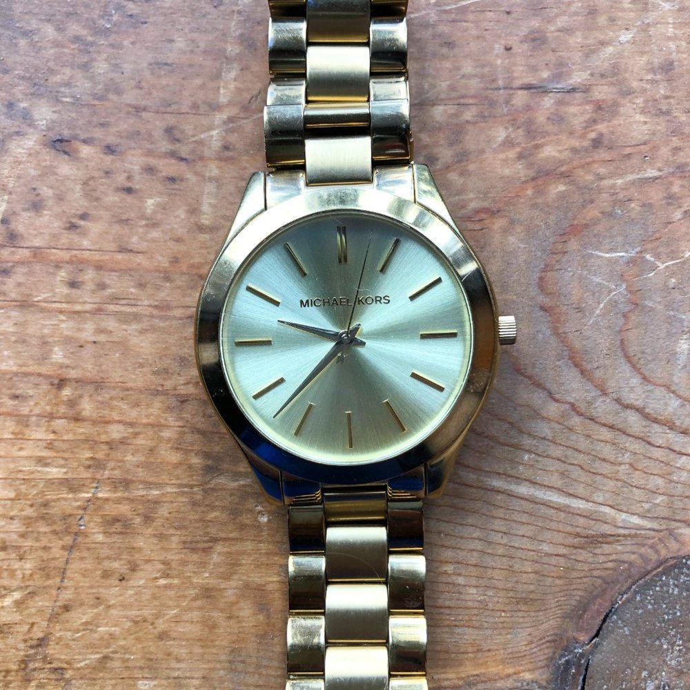 Womens Michael Kors Gold Watch